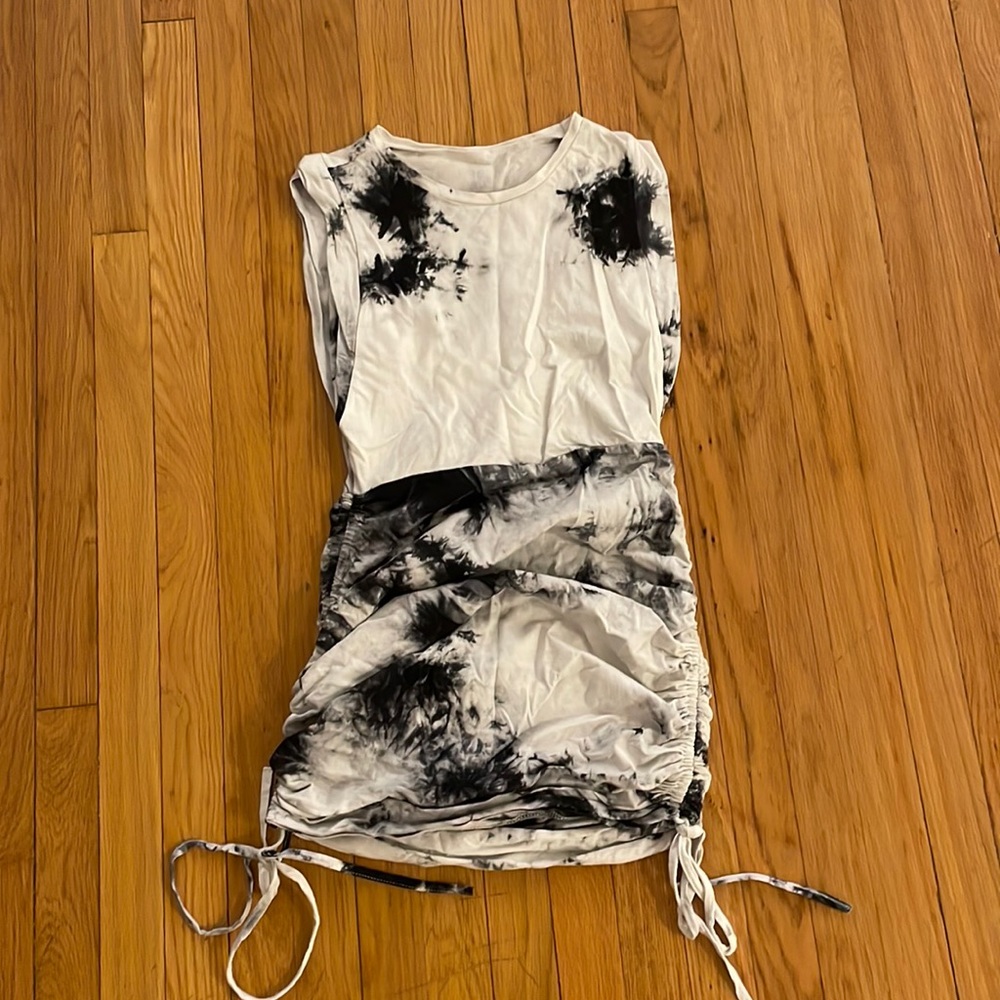 Tie Dye Ruched Dress
